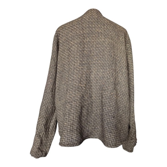 Flax by Jeanne Engelhart‎ Linen Jacket Top L Oversized Button Front Lagenlook - Picture 2 of 5